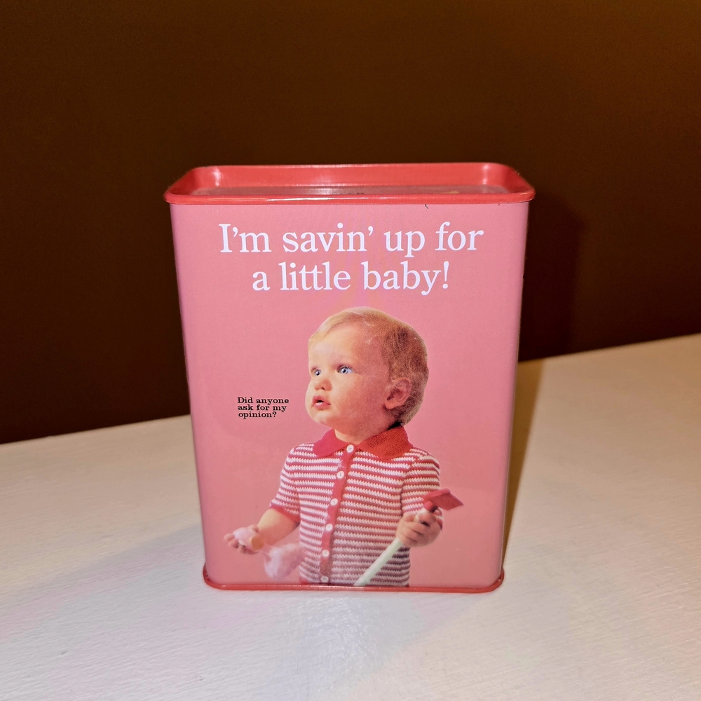 Pink Baby Savings Tin